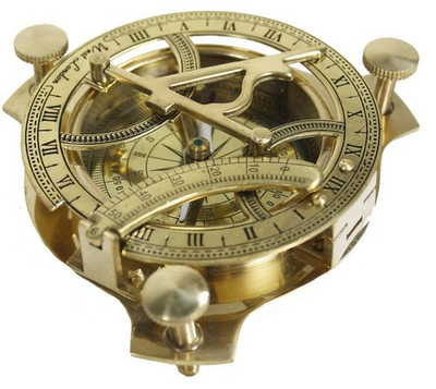 #ad 3quot; Sundial Compass Solid Brass Sun Dial Rustic Vintage Home Polish $25.43