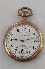 Hampden Dueber 16s Pocket Watch 17J Openface 1910 Vintage Working  - Gold Filled