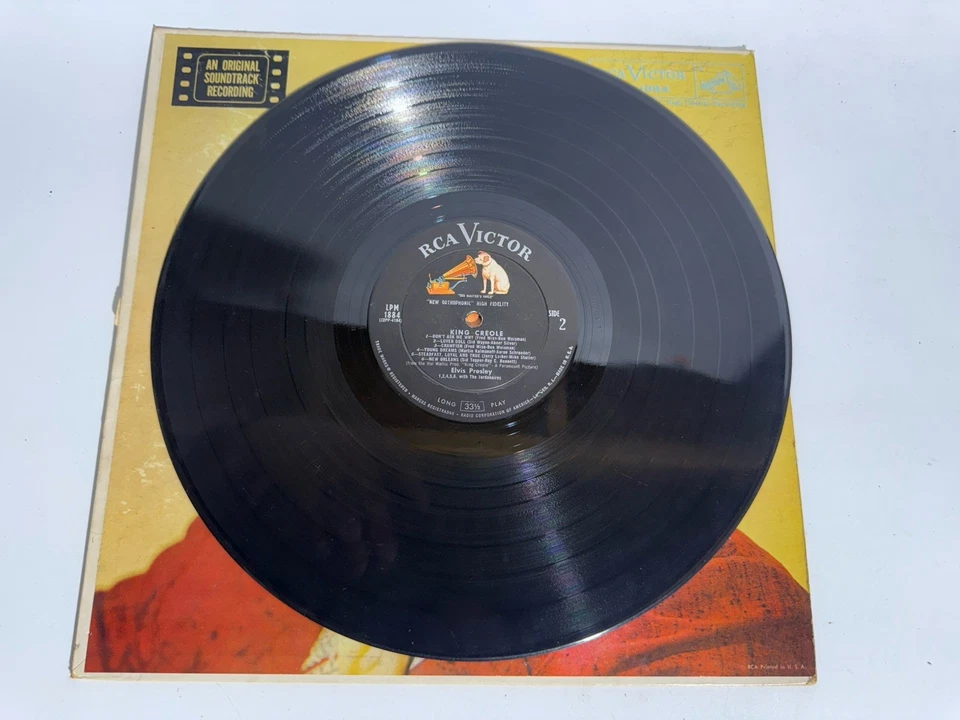 Elvis Presley King Creole LP Vinyl Record 33 RPM LPM 1884 Mono RCA 1958 - Image 2 of 2