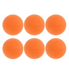 6Pcs Portable Orange Rubber Squash Training Balls for Accurate Match Simulation