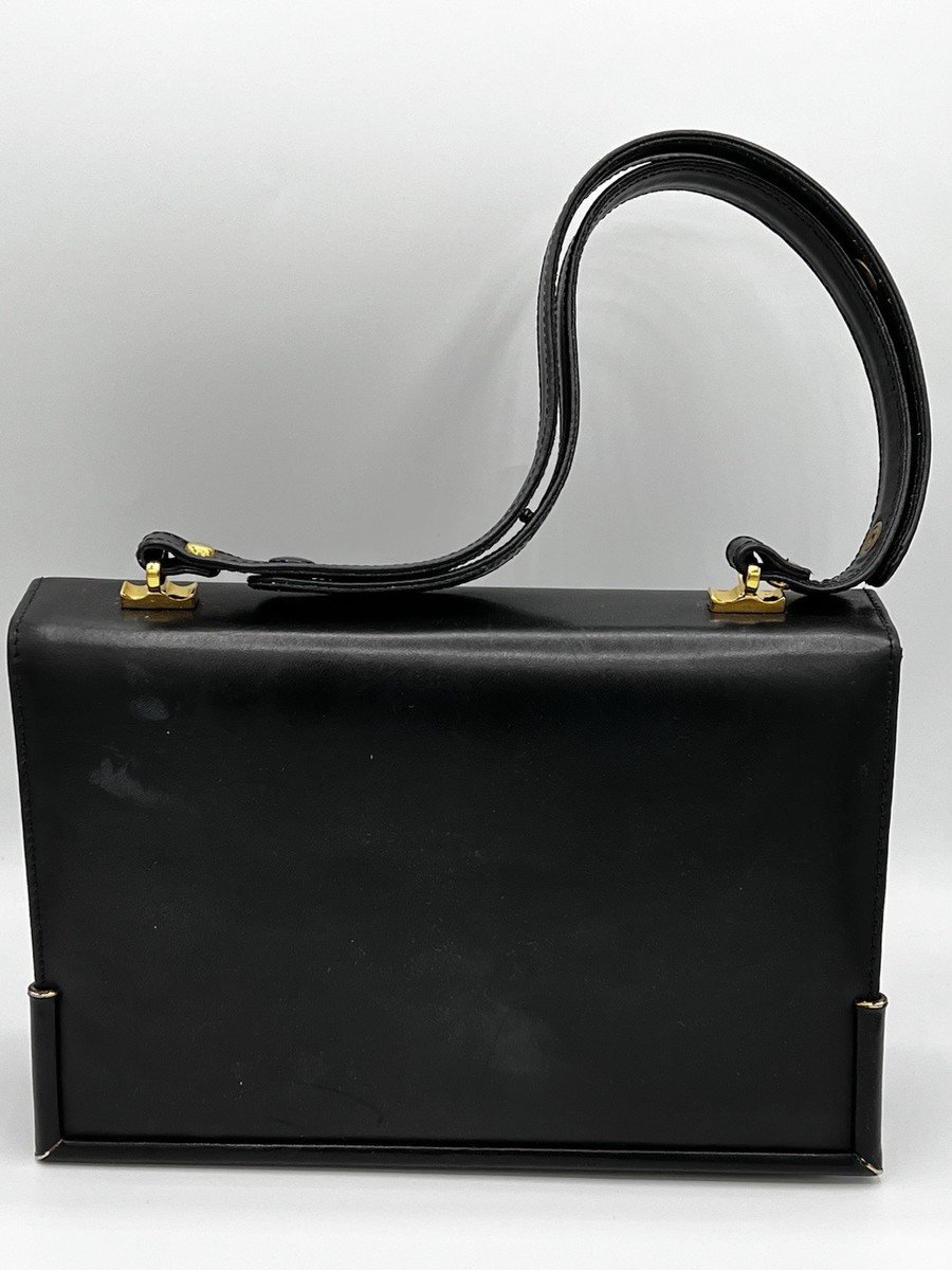 バッグ Made in Italy real leather hand bag Michelangelo Florence Vintage Leather Handbag Made In Italy Black