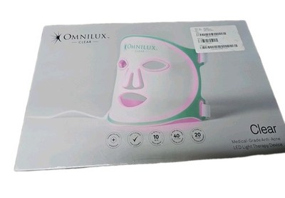 OPEN BOX Omnilux Clear LED Light Therapy For Acne Face Mask NEW