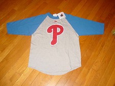 Philadelphia PHILLIES 1/2 sleeve YOUTH Childs MAJESTIC T-Shirt NEW sz..... LARGE