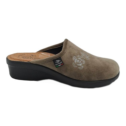 Pantofole Ciabatte Donna FLY FLOT Chiuse Invernali Zeppa 4 da Casa Soletta  Pelle | eBay