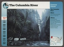 The Columbia River  Story of America History Card Famous Places