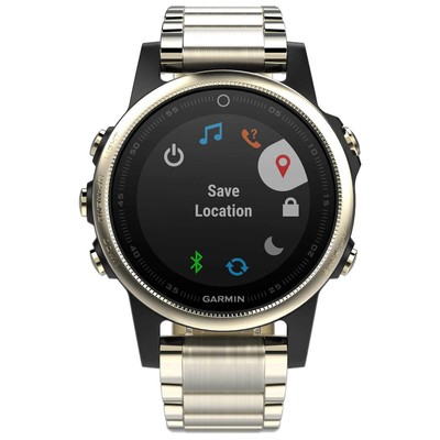 Garmin Unisex GPS Smartwatch Fenix 5S Black Dial Light YG Bracelet  010-01685-14 | eBay