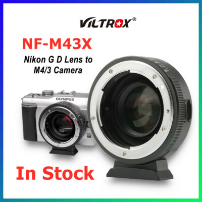 Viltrox NF-M43X 0.71x Focal Reducer Speed Booster Lens adapter For Nikon to M43