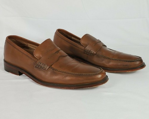 Banana Republic para hombre de vestir Zapatos Cognac Marrón Cuero Sin  Cordones Mocasines Penny 8M | eBay