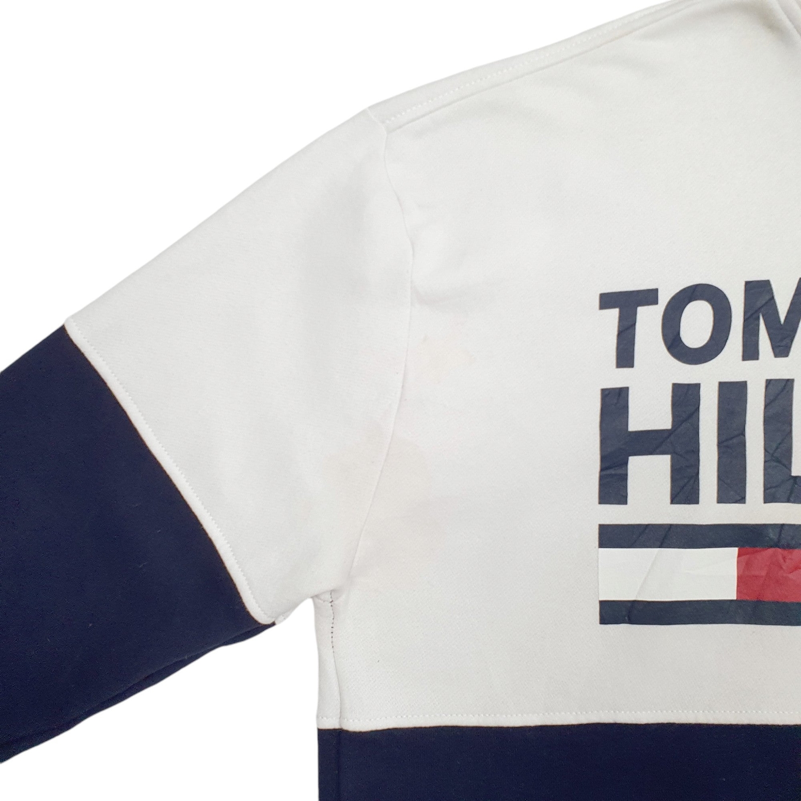 TOMMY HILFIGER Hoodie Spellout Jumper Sweatshirt Mens XL image 4