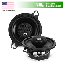 NVX NSP35 3.5" N-Series Coaxial Car Stereo Speakers w/ Silk Dome Tweeters