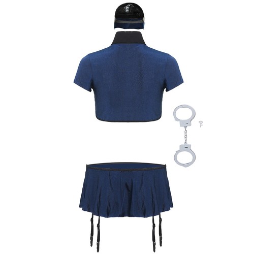 Hot, Police suit role-playing female uniform temptation sexy lingerie Nightwear - Picture 30 of 31