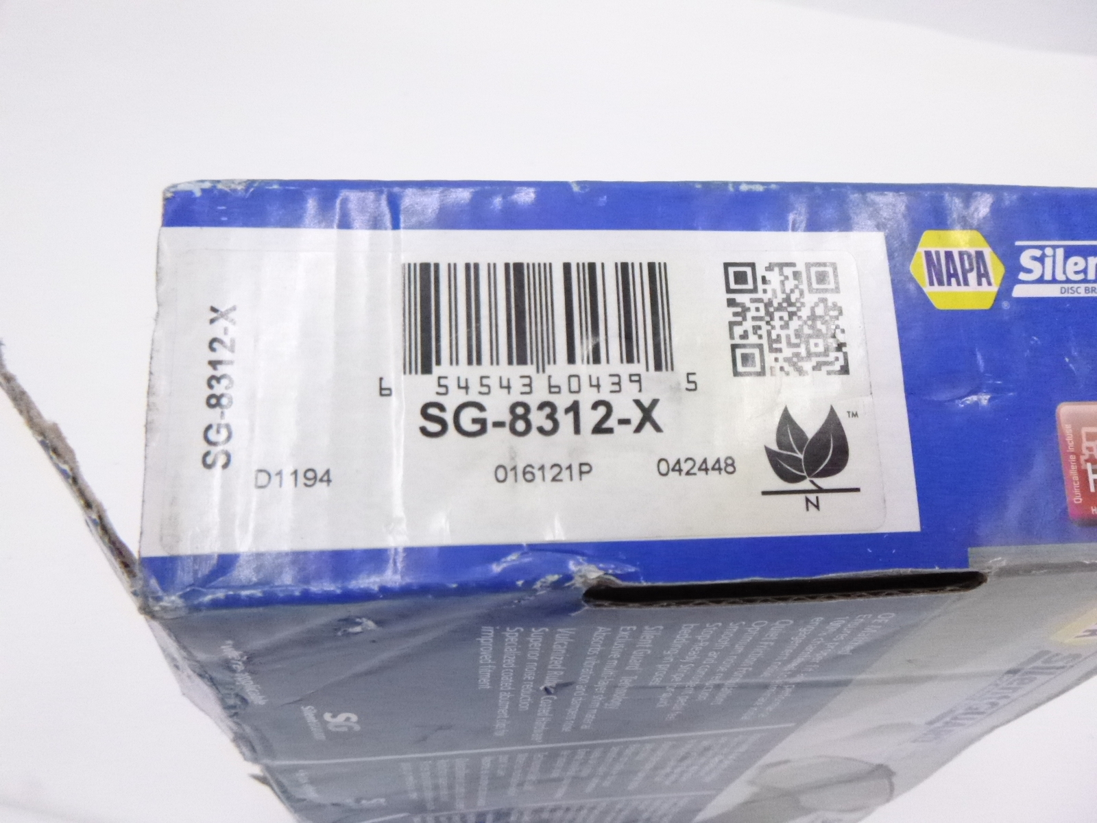 Napa SG8312X SilentGuard Ceramic Brake Pads fits Cadillac Escalade