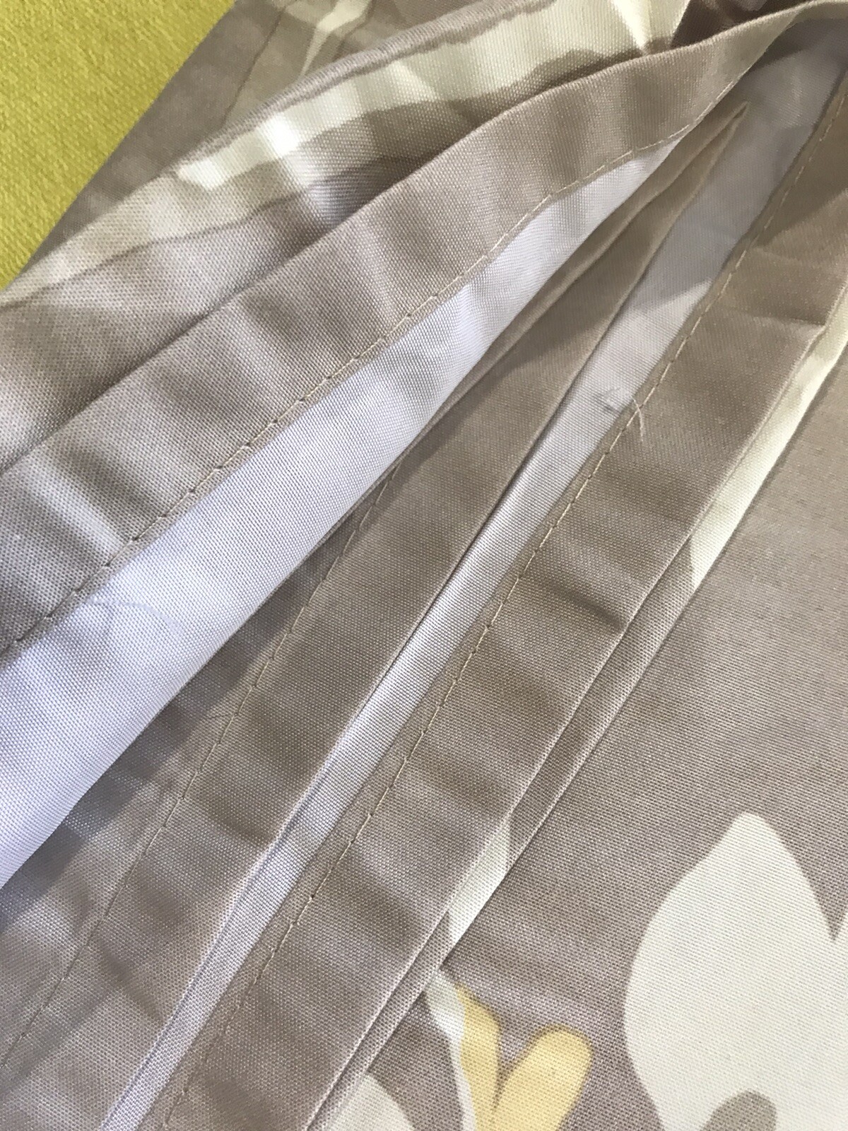 Madison Park Essentials Vaughn Shower Curtain Floral Taupe 72”x72” Open