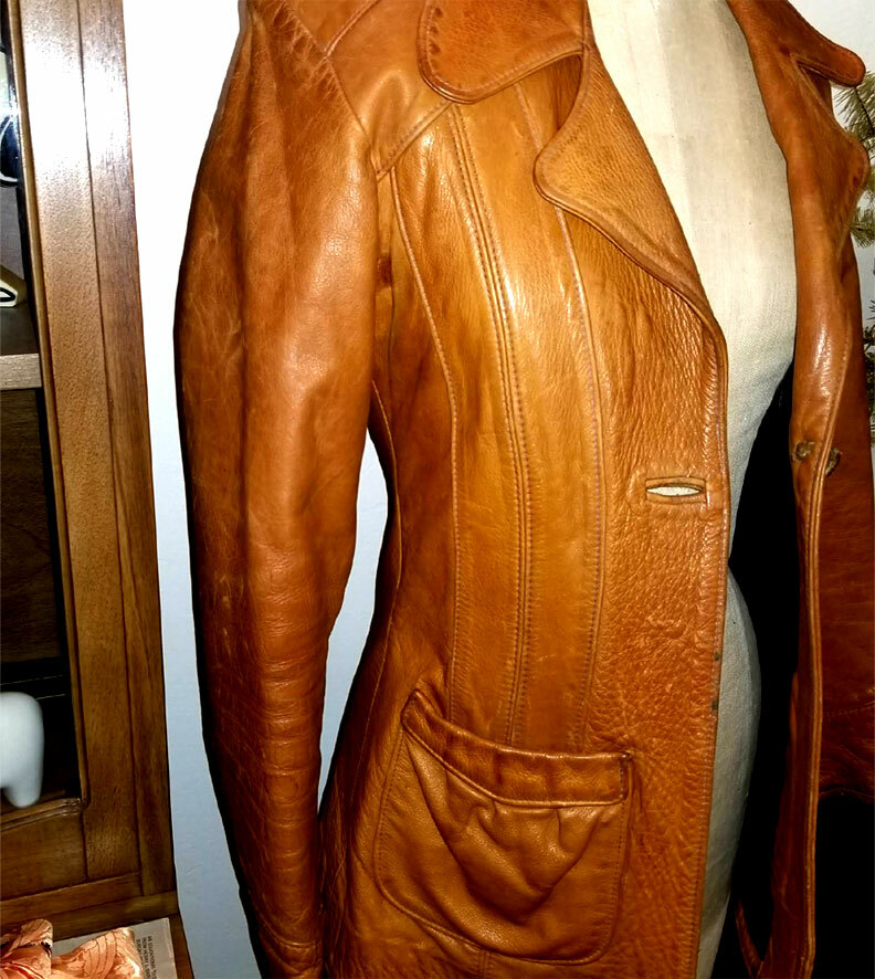 Vintage MANGO ROAD Leather Jacket East West Musical