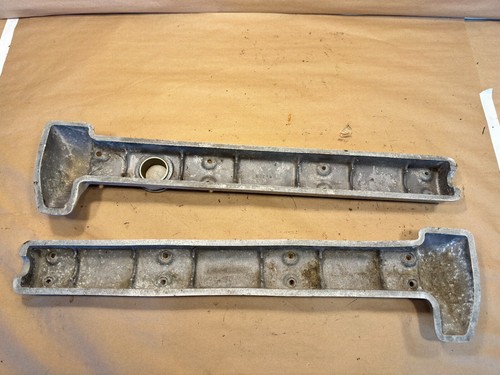 Jaguar XK120 Studless Cam Cover Valve Cover LH RH Pair C2217 C2218 Very Early - Picture 5 of 11