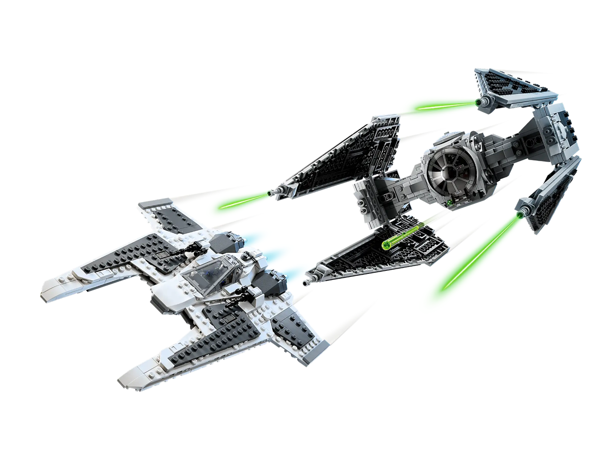 Lego Star Wars 75348 Mandalorian Fang Fighter vs Tie Interceptor