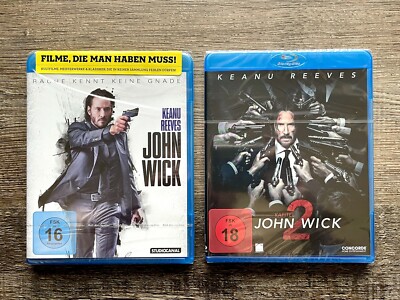 John Wick + John Wick Kapitel 2 Blu-ray Disc neu