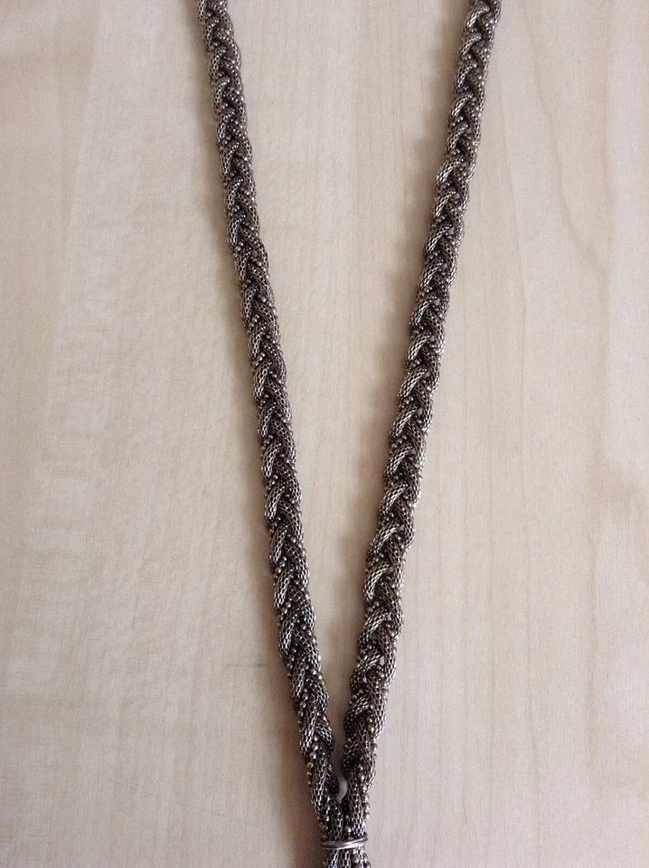 Collar accesorio monzón. Color - oro oscuro. Longitud 75 cms. Nuevo con etiquetas. Foto 3 de 4