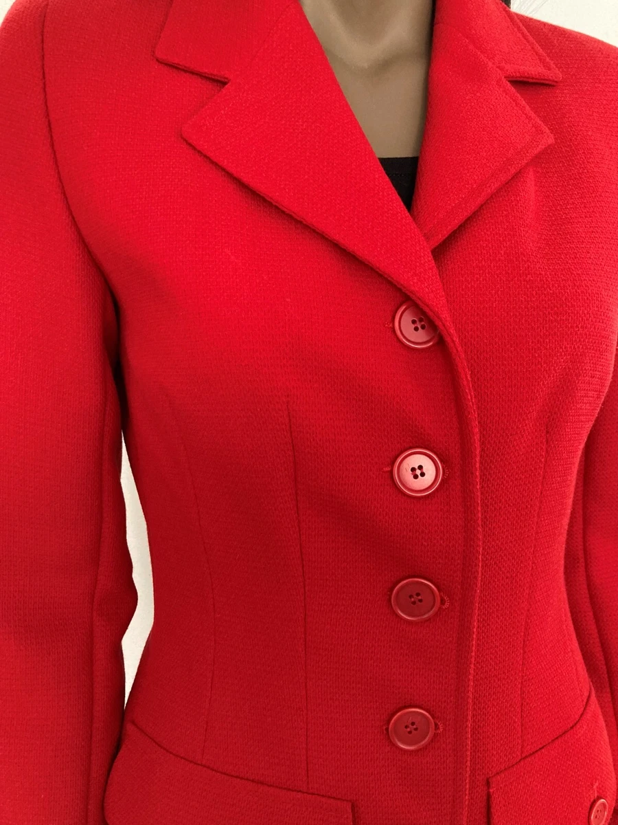 ZARA Women s Red Blazer Suit Jacket Size 38 M