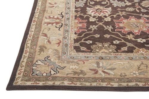 Brandon Brown Oriental Oushak Hand-Tufted 100% Wool Area Rug Carpet - Picture 3 of 8