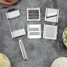 Multi-Purpose Vegetable Slicer Peeler Kitchen Tool Stainless Steel Grater E NEW