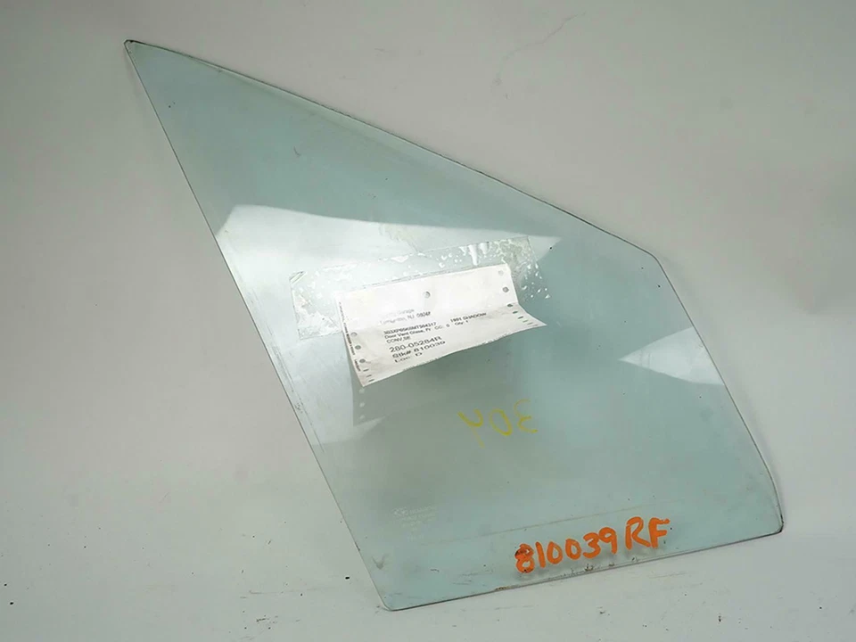 1991 - 1993 Dodge Shadow Convertible Window Glass Door Vent Right Rh Front Foto 2 de 4