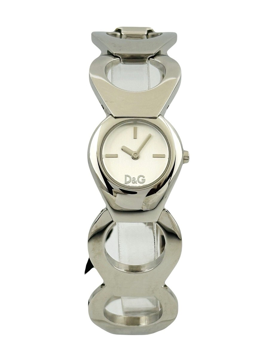 D&G Dolce and Gabbana DW0170 Flathead Steel Silver Dial Women's