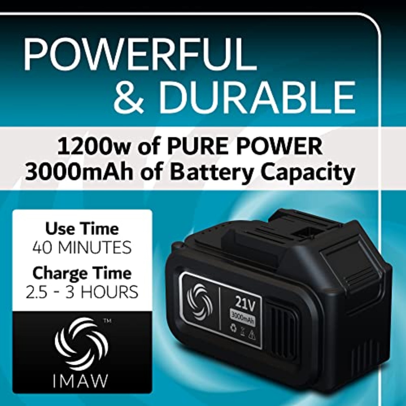 IMAW Handheld 6 inch Mini Chain Saw Cordless Pruning Saw 2X 3000mah Battery