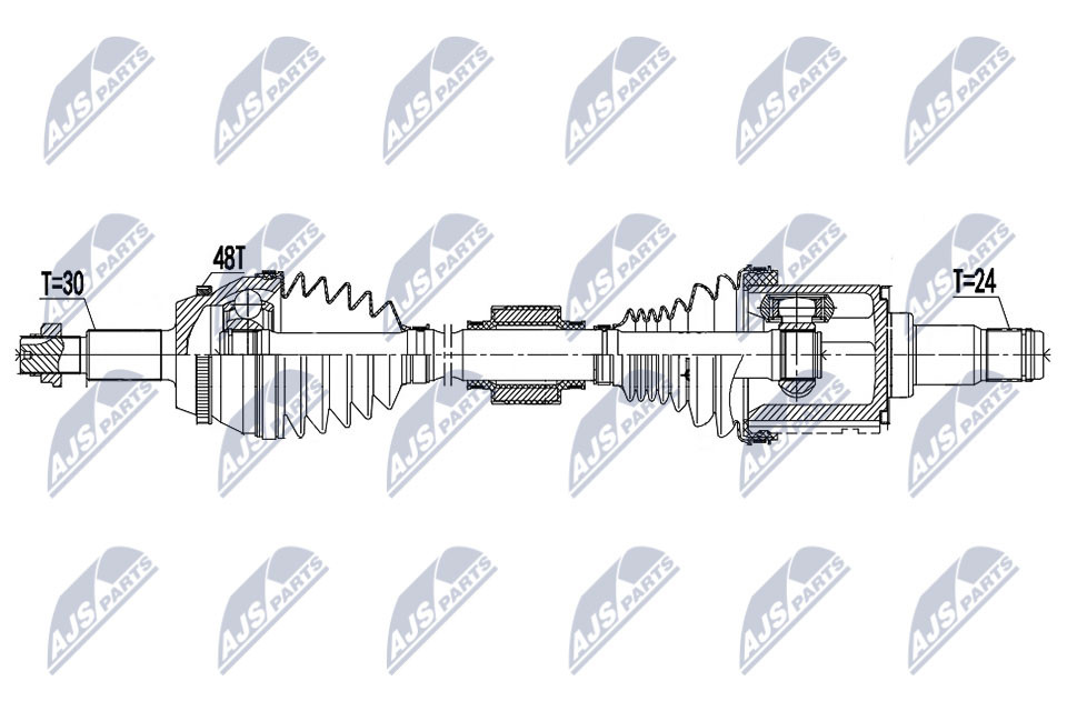 NPW-TY-161 NTY Drive Shaft for LEXUS