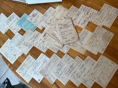 60-Clean Physicians  Prescriptions/ Unsorted, Hand-Written, Used 1949 / lot A1