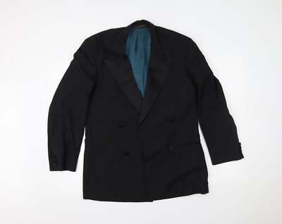 Marks and Spencer Herren Anzugjacke schwarz Polyestermischung Größe 36