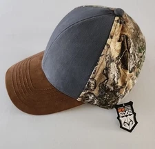 Realtree New Edge Blank Front Camo Strapback Hat NEW