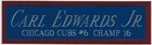 CARL EDWARDS JR. CHICAGO CUBS NAMEPLATE AUTOGRAPHED BASEBALL-JERSEY-PHOTO-CAP