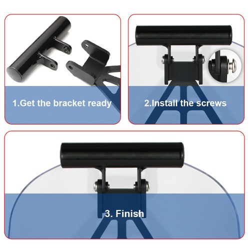 Juego de deflectores de viento soporte de navegación de 22 mm apto para Triumph Speed 400 2024 - Imagen 3 de 9