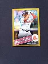 2020 Topps Chrome Ben Baller Rafael Devers 1985 Insert /50 Gold Refractor 85-TC8