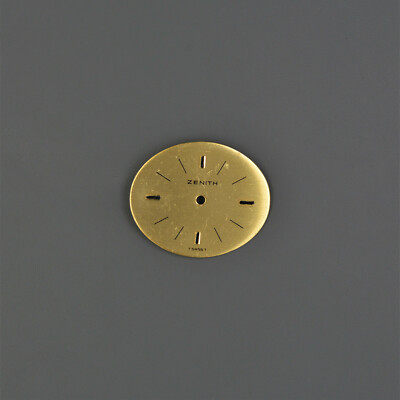 ZENITH Swiss Vintage Dial Zifferblatt 23,8mm Gold No Date Ellipse 