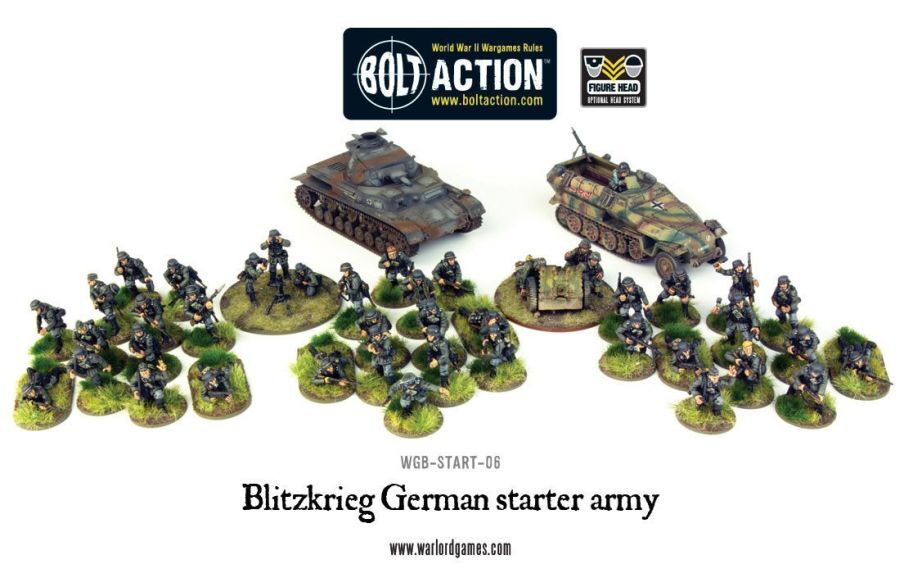 Thumbnail - Blitzkrieg German Starter Army Bolt Action Ww2 Warlord Games Heer