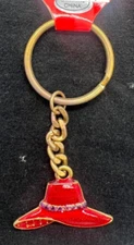New Red Hat Society, Enamel Red Hat Society Key Chain