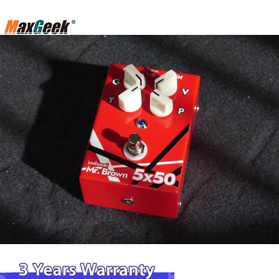 Mr.Brown 5X50 5150 EVH Distortion E-Guitar Effects Pedal Brown Sound Van Halen