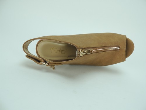 Thalia Sodi Women's Telma Zip-Front Platform Wedges Sand Size 6 M - Picture 5 of 6