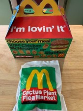 McDonald's Cactus Plant Flea Market Adult Meal Toy Grimace Sealed Limited w/ Box