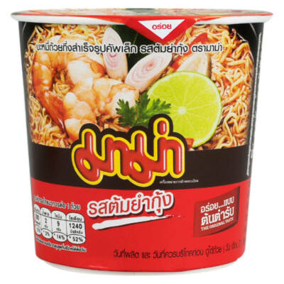 42g Mama Cup Thai Instant Noodle Tom Yum Shrimp Flavour Hot Spicy