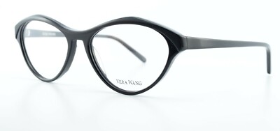 VERA WANG Damen Brille 51-16 135 V369 BK Acetate Black Cat-Eye Design France