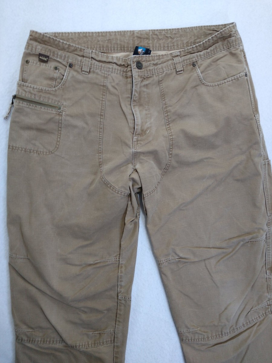 タックン。4m Kuhl classic Hiking Pants RN#108846 Utility Khaki Mens 40 W x 32 I