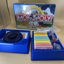 VINTAGE Monopoly Deluxe Edition COMPLETE Parker Brothers 1998 Golden Tokens