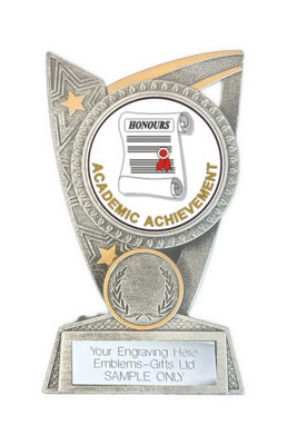 Academic Achievement Award (TR7) 125mm Resin Trophy Gravur kostenlos