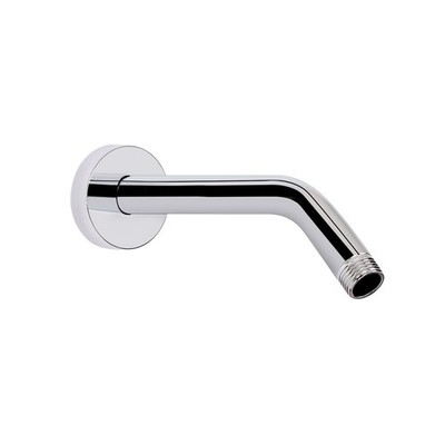 Shower Arm with Flange and Teflon Tape Wall Mounted Chrome Hardware