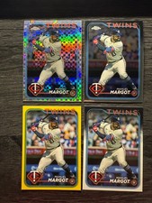 Manuel Margot 2024 Topps Update Chrome, X Fractor, Yellow Border & Base