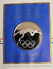1972 Postmasters of America Twentieth Olympic Summer Games Sterling Silver Coin