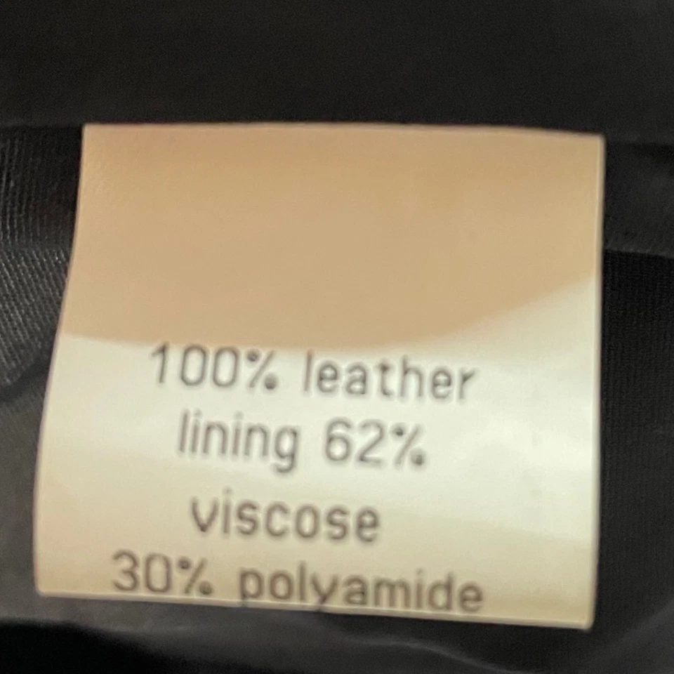 Minifalda JIGSAW negra de cuero genuino suave mantecosa línea A para mujer Foto 4 de 4